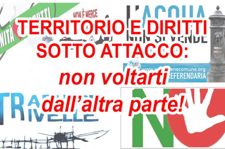 Tornare protagonisti: il popolo torni a battersi per i beni comuni e contro i “nemici” veri