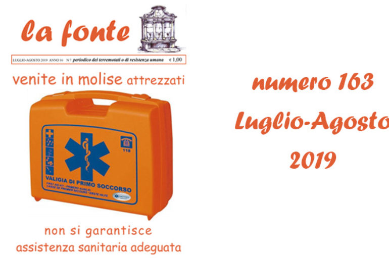 Indice del numero 163 – Luglio Agosto 2019