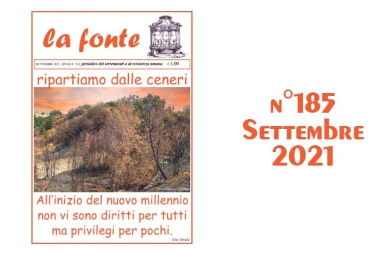 Indice del numero 185 – Settembre 2021