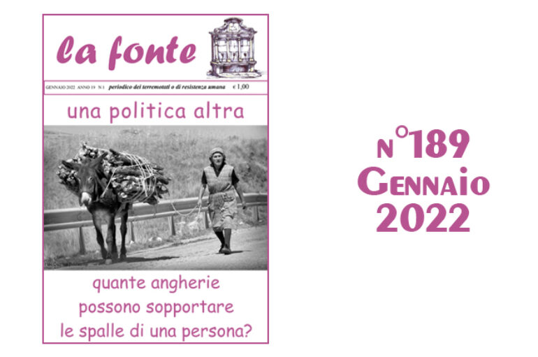 Indice del numero 189 – Gennaio 2022