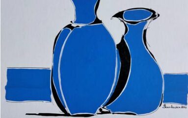 Antonio Scardocchia: Vasi blu