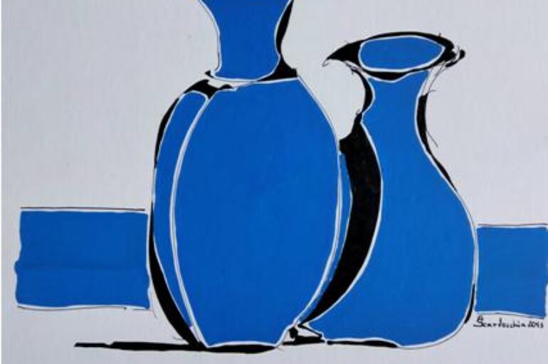 Antonio Scardocchia: Vasi blu