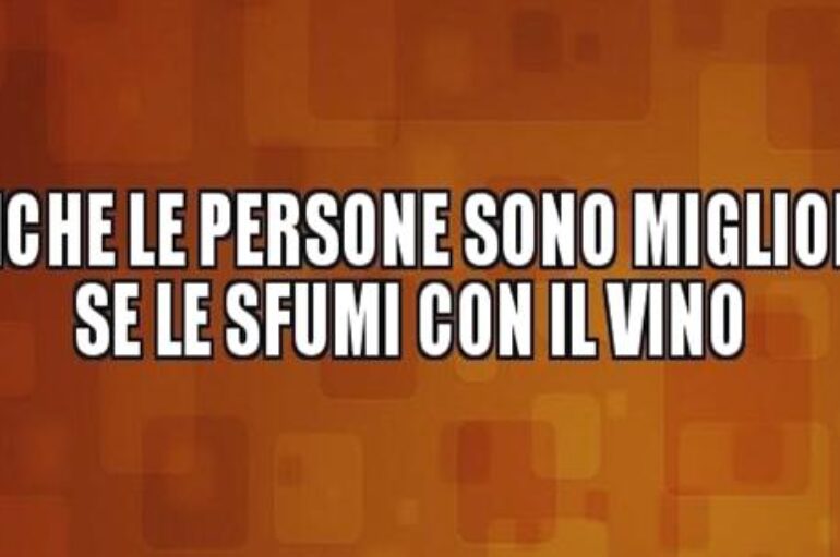 Quando il vino si mangia