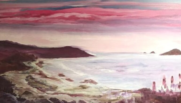 Giuseppe Rea: Tramonto sul mare