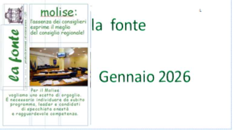 indice del numero di gennaio 2026 http://www.lafonte.tv/
