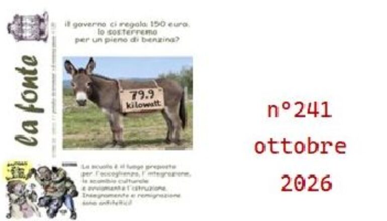 indice del numero di ottobre 2026 http://www.lafonte.tv/