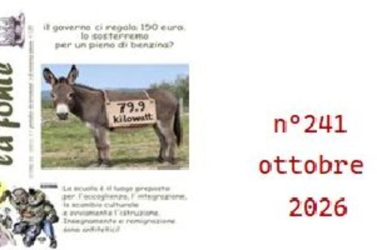 indice del numero di ottobre 2026 http://www.lafonte.tv/