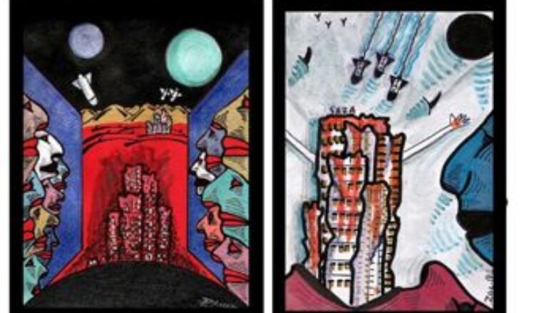 pittura: “Gaza – Il silenzio uccide” di Elvio Petrecca