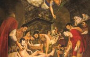 pittura: “Martiri larinesi – tortura” di Giuseppe La Serra
